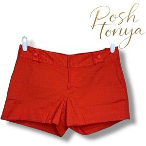 Banana Republic Eyelet Lace Shorts Orange Size 8 Coastal Resort